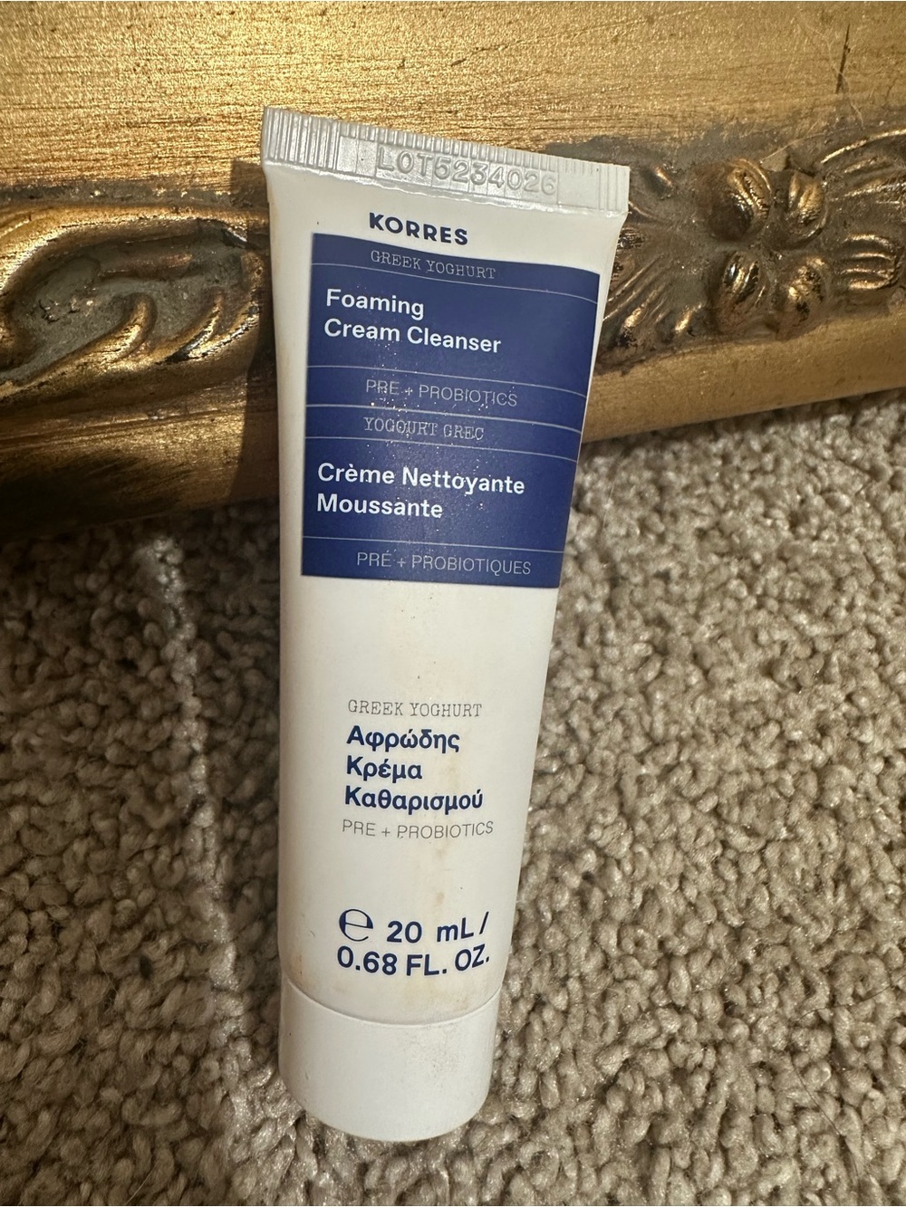 New Korres Mini Greek Yoghurt Probiotic Foaming Cream Cleanser 20ML